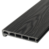 Ступень узкая (полуступень) 150*25*3000мм, м.пог, Антрацит