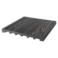 Ступень полнотелая 3D 320*25*4000мм брашированная, м.пог, Антрацит