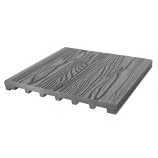 Ступень полнотелая 3D 320*25*4000мм брашированная, м.пог, Серый