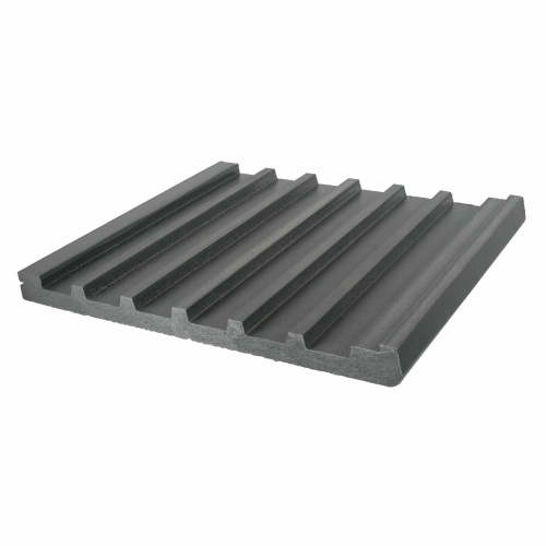 Ступень полнотелая 3D 320*25*4000мм брашированная, м.пог, Серый