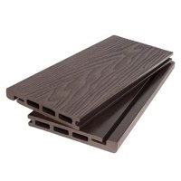 Доска для обрамления/полуступень ДПК 3D WOOD BRUSHING SINGARAJA 20х140х3200/4000/5800мм, за м.пог, Темно-коричневый, 4 м