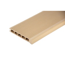 Ступень вельвет AISTONE из МПК 180*25*4000мм брашированная, за м.пог, Бежевый