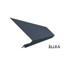 Околооконная планка широкая ELLKA, Графит 230 мм, 6 шт./уп., 3 м