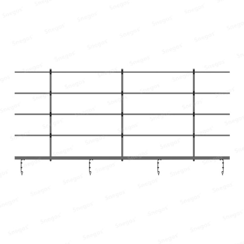 Перила, 1200 к кровельному переходному мостику 300/40