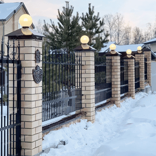Колпак на столб забора АМПИР (под установку фонаря)