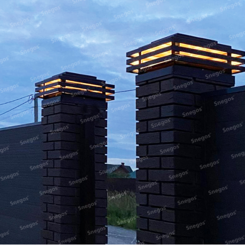 Колпак на столб забора ХАЙТЕК Light (под установку декоративной подсветки)
