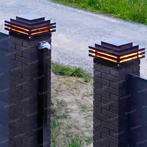 Колпак на столб забора ХАЙТЕК Light (под установку декоративной подсветки)